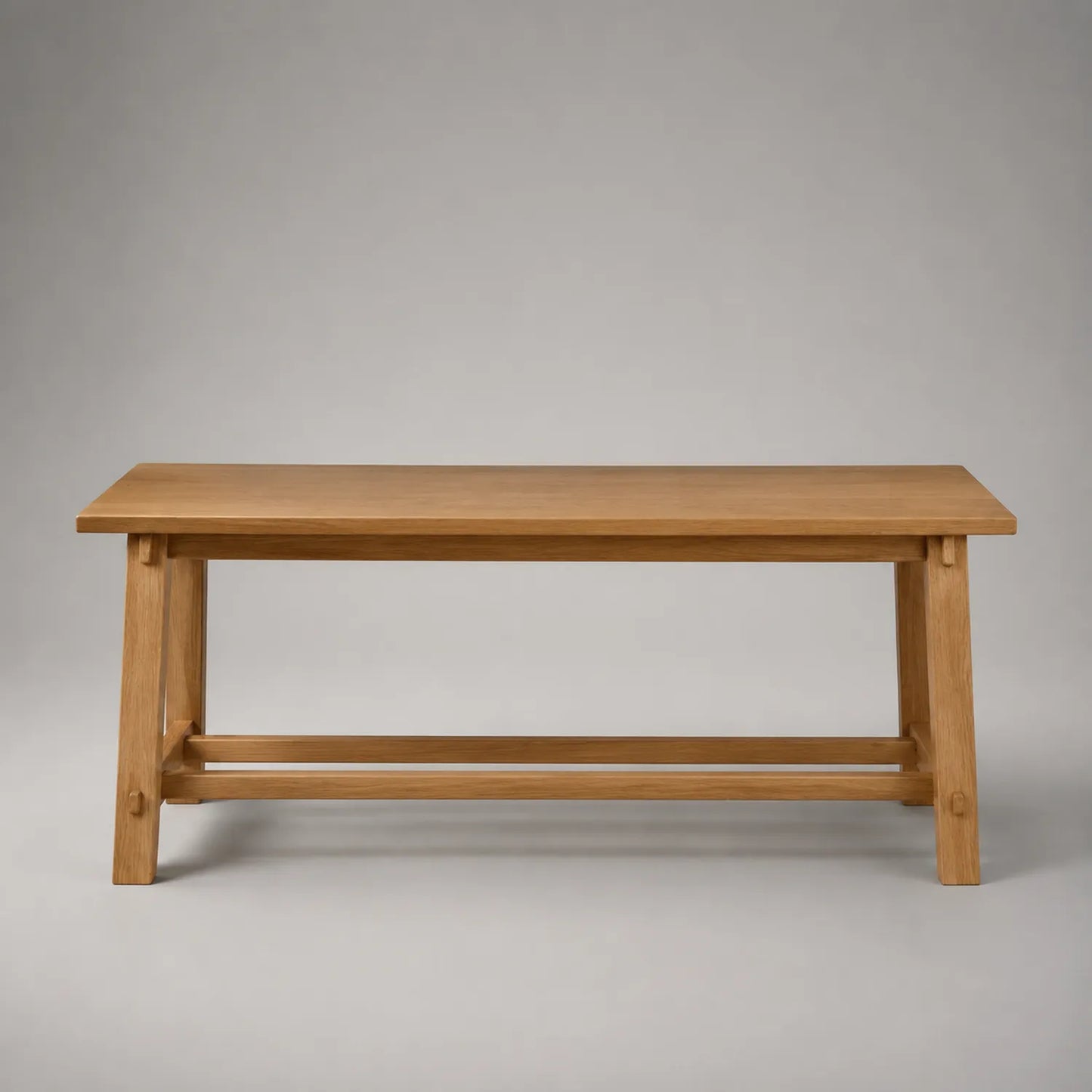 Holzbank Eiche Massivholz 120x35x45 cm