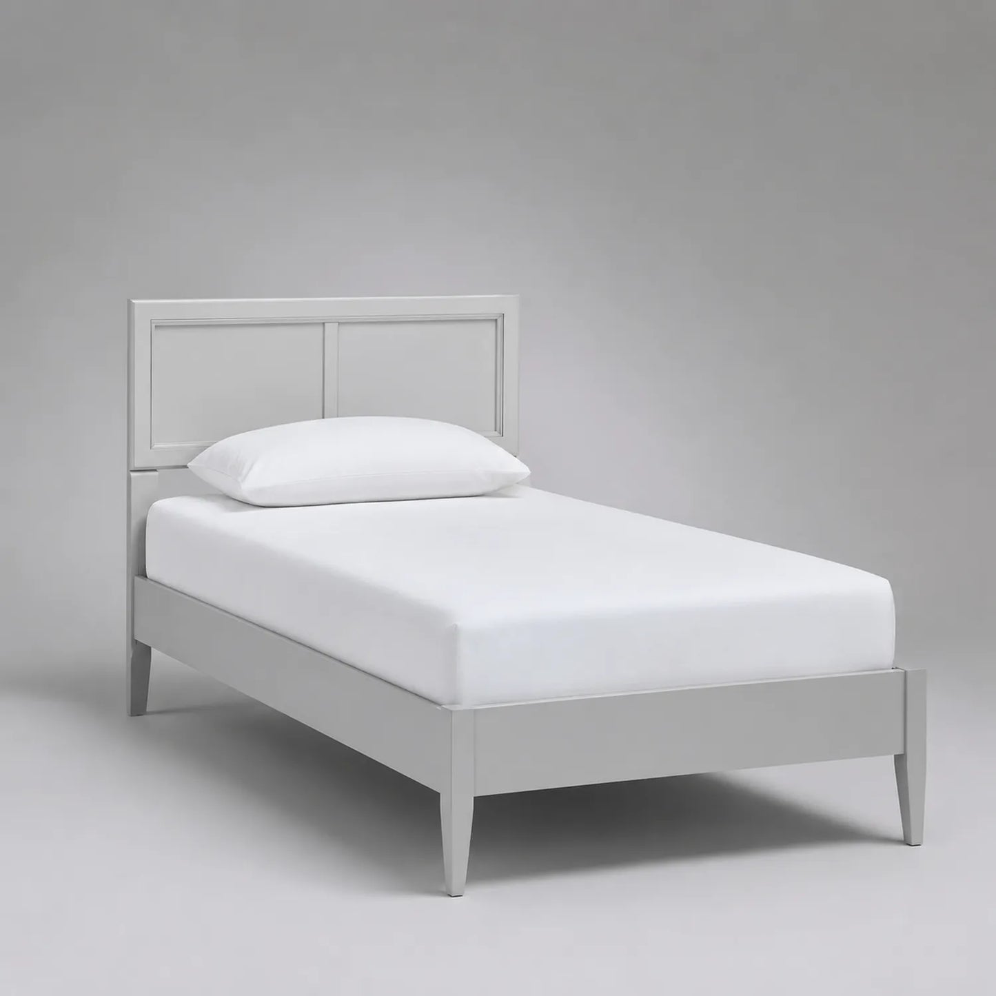 Einzelbett Holz Weiß 200x90 cm