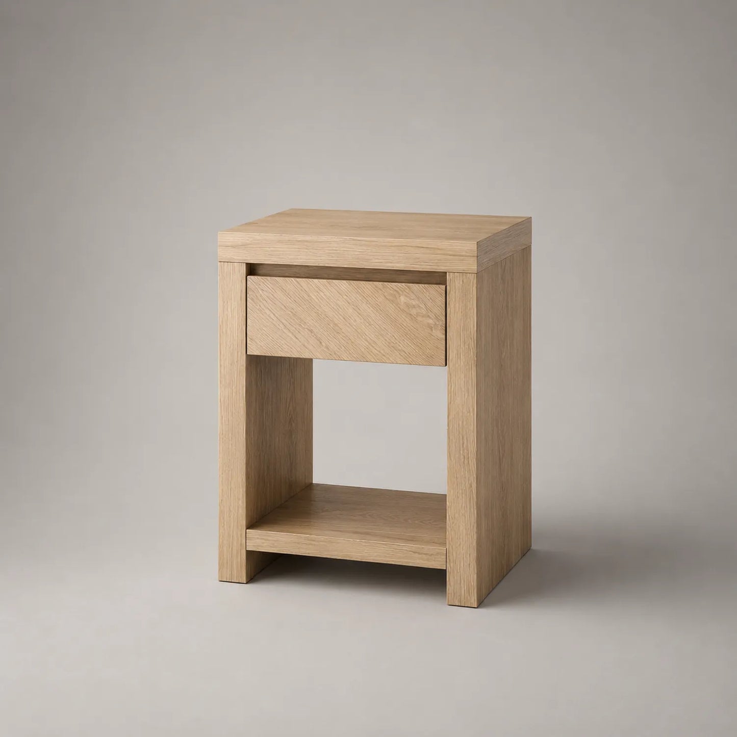 Nachttisch aus Eichenholz mit Schublade 50x40x35 cm