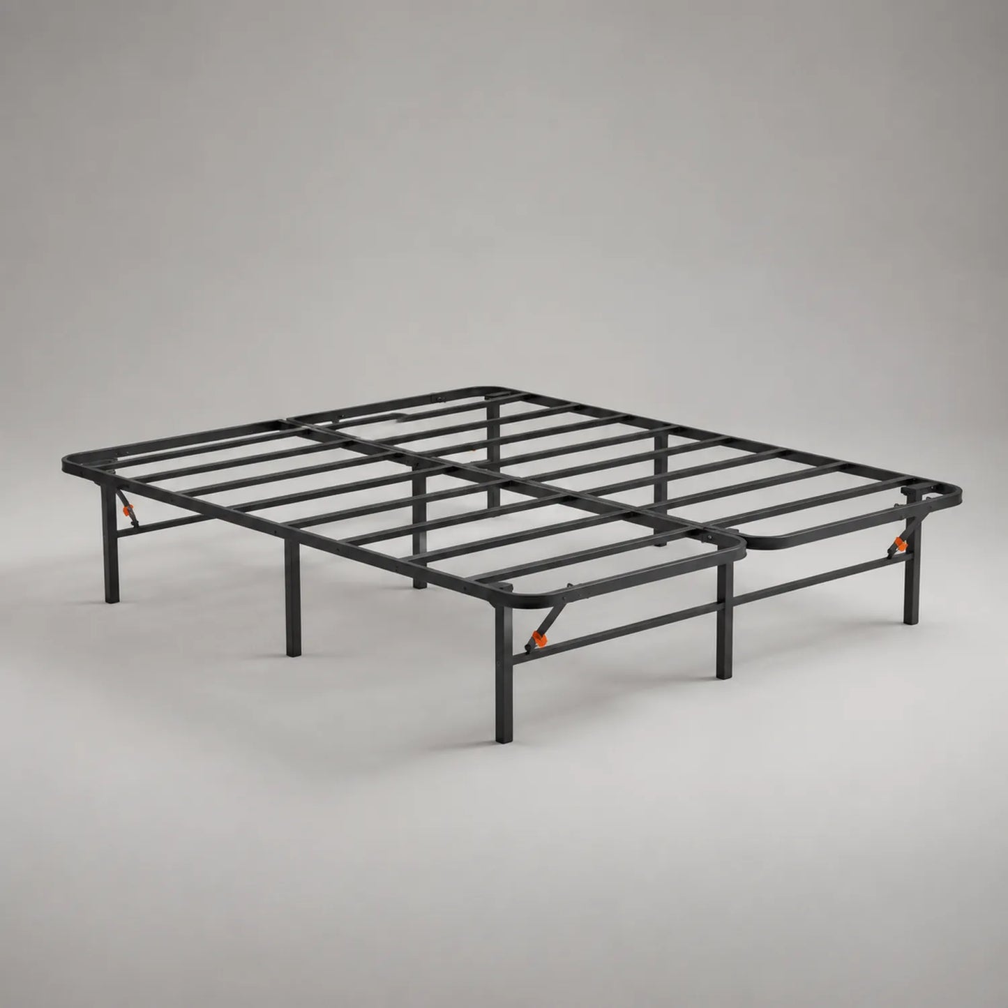 Metallbettgestell Stahl 200x160 cm Schwarz