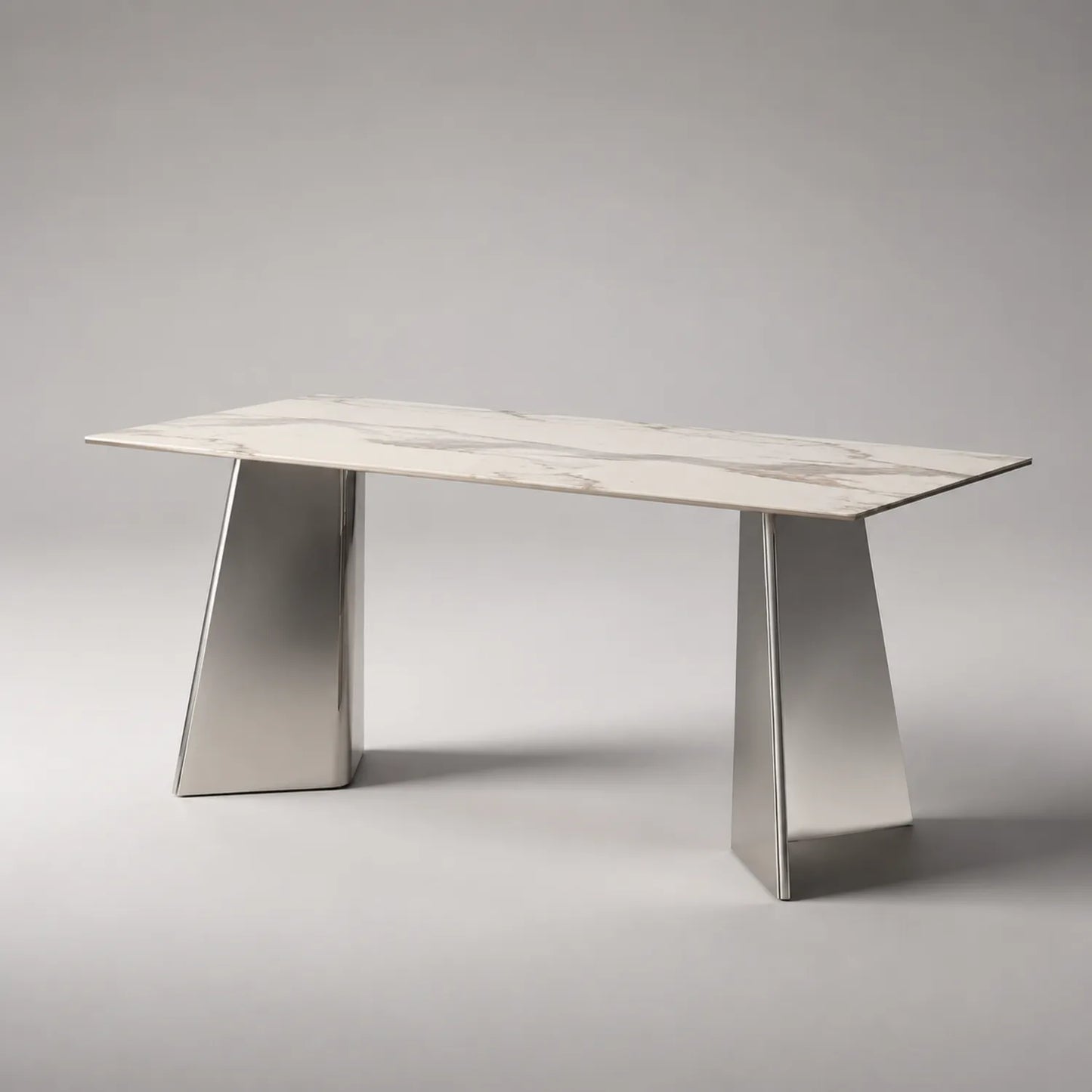 Esstisch mit Keramikplatte und Edelstahlbeinen 200x90x75cm