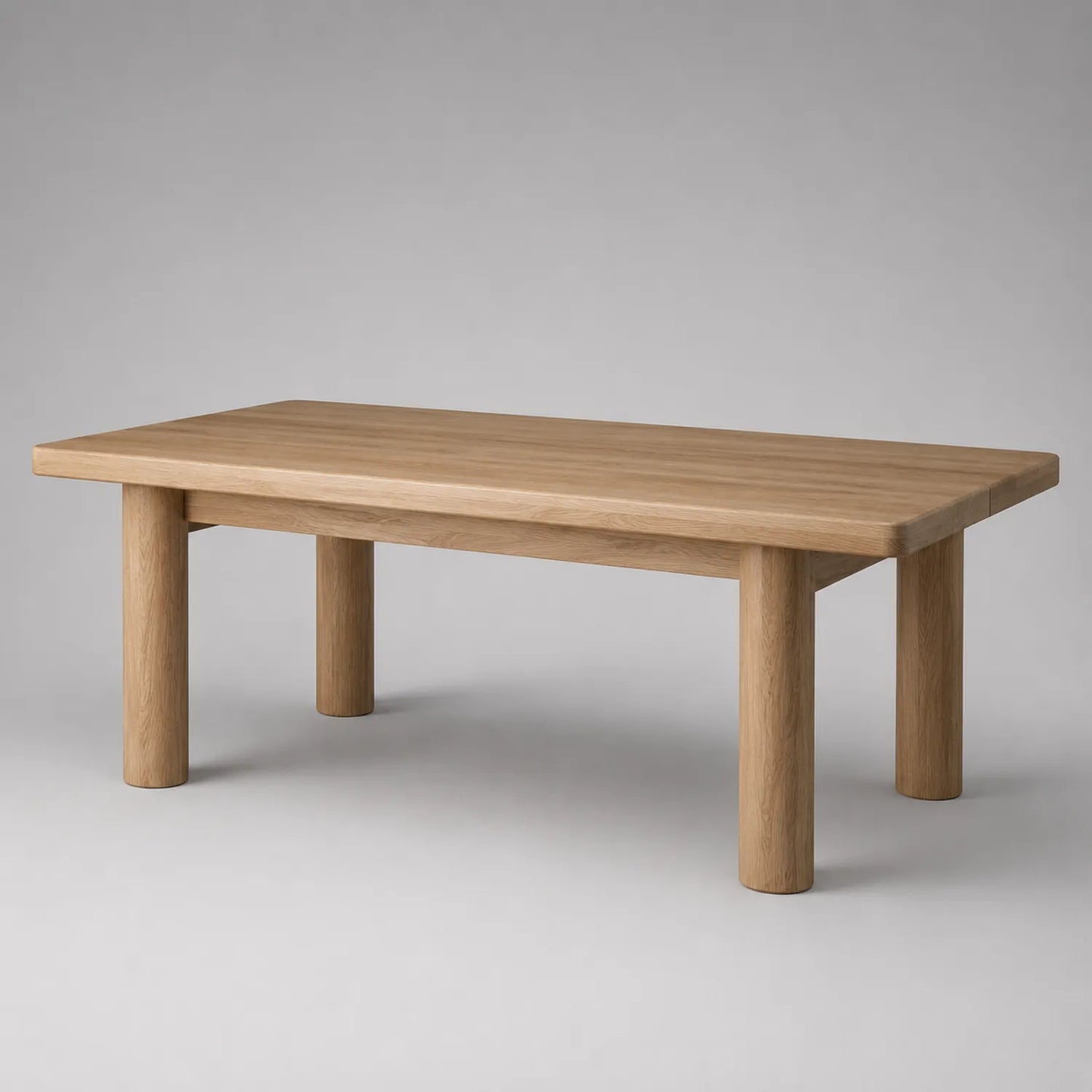 Holztisch Rechteckig Eiche Massivholz 200x90x75 cm