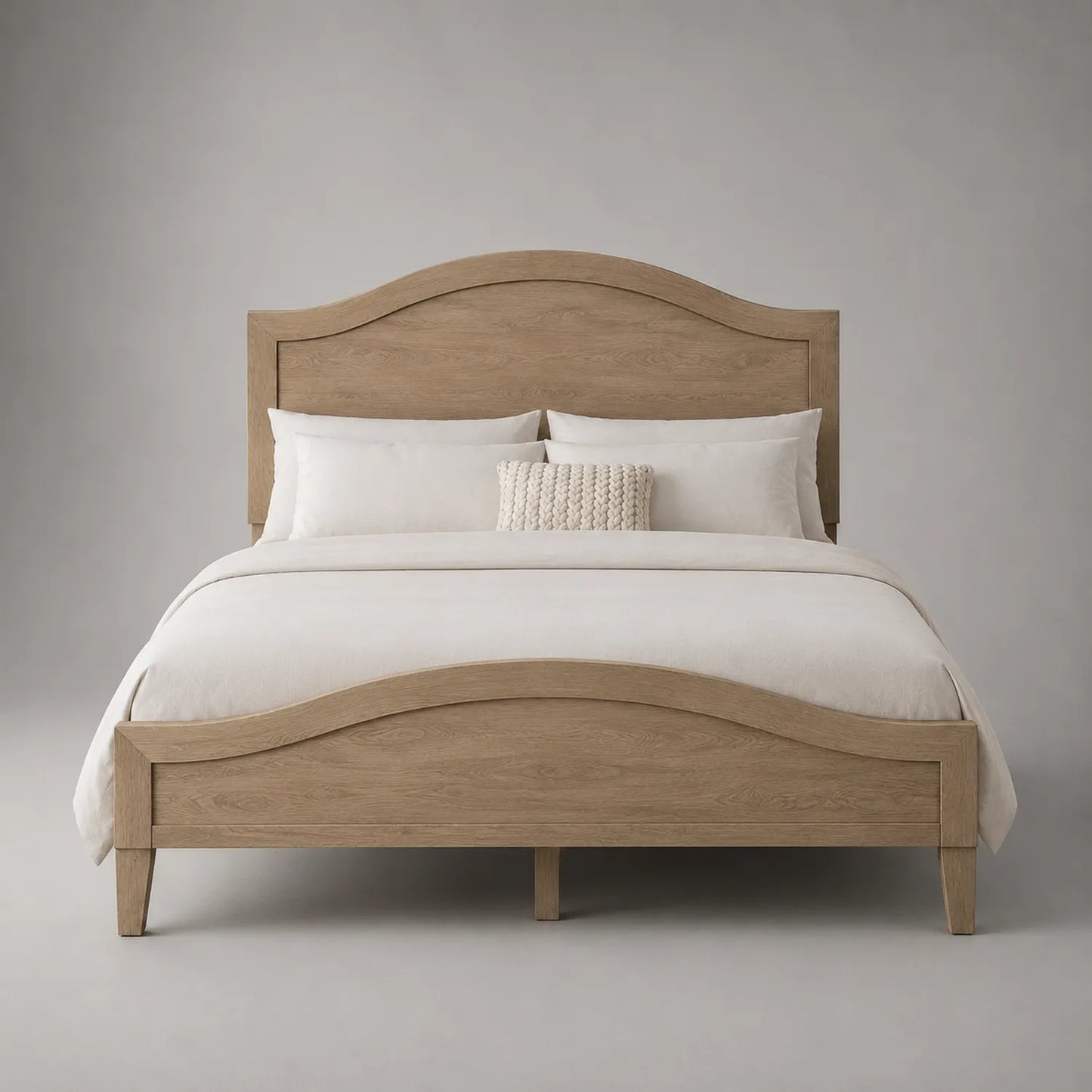 Doppelbett aus Eichenholz 200x180 cm