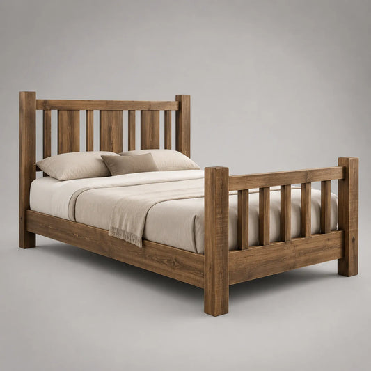 Holzbett Kiefer 200x140 cm Braun