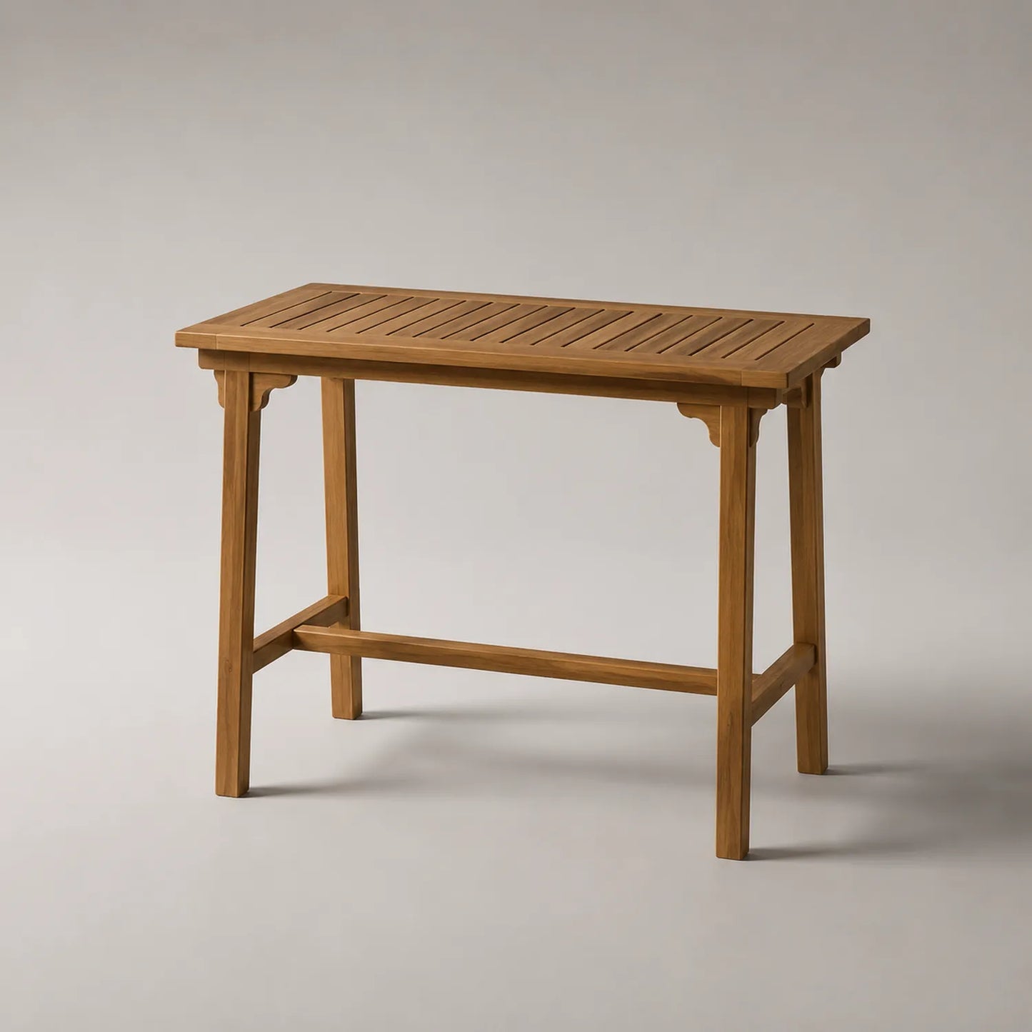 Rechteckiger Teak-Tisch 120x40x75cm