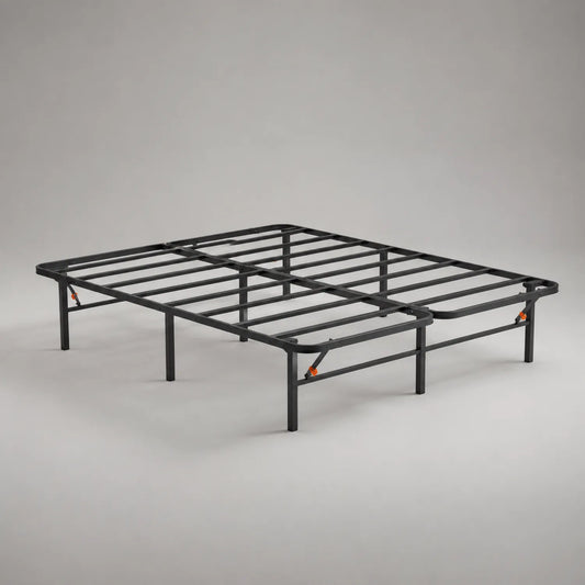 Metallbettgestell Stahl 200x160 cm Schwarz