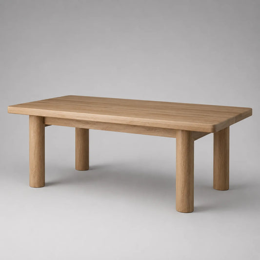 Holztisch Rechteckig Eiche Massivholz 200x90x75 cm